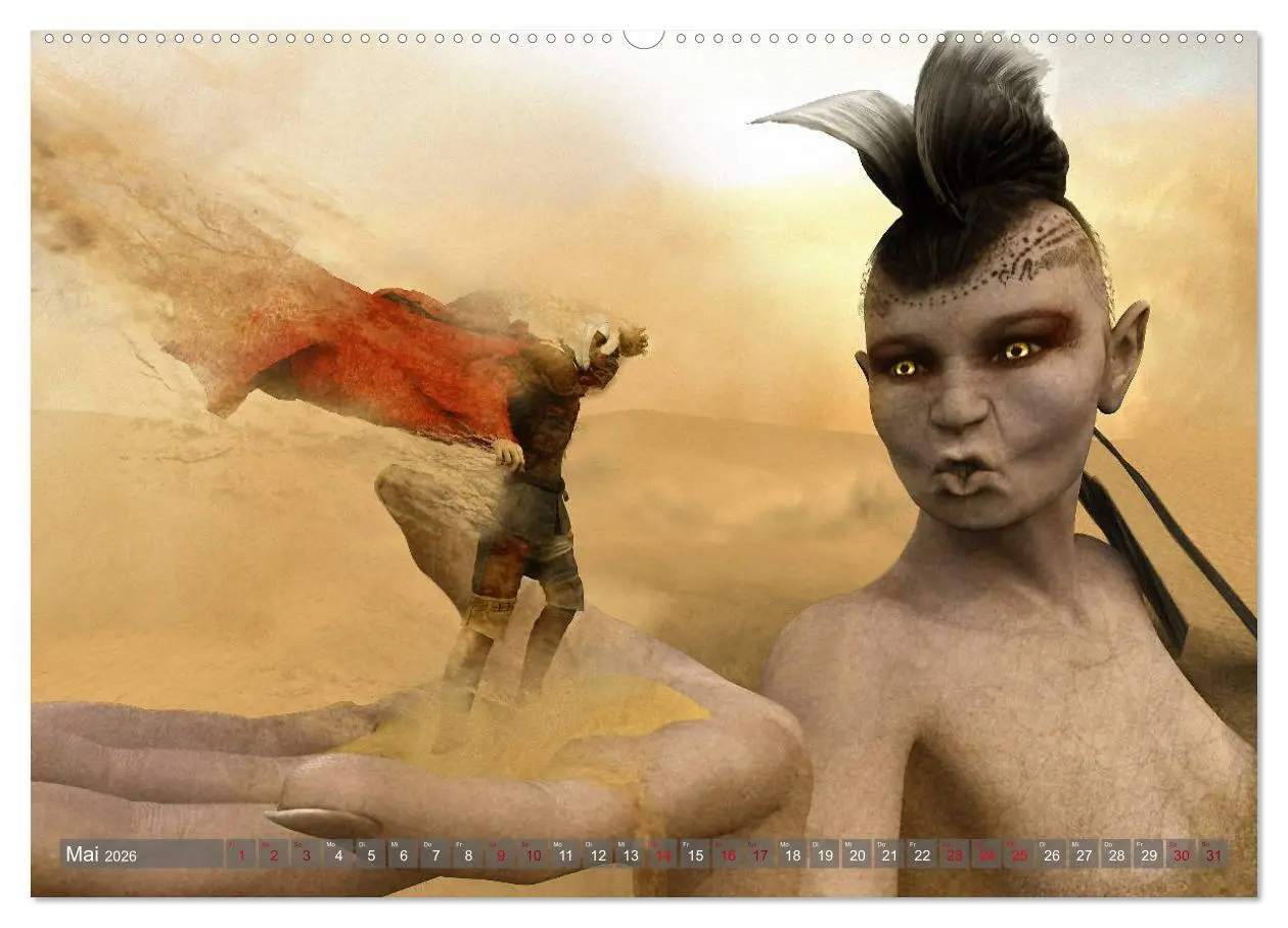Bild: 9783457716601 | Helden, Drachen und Magie (hochwertiger Premium Wandkalender 2026...