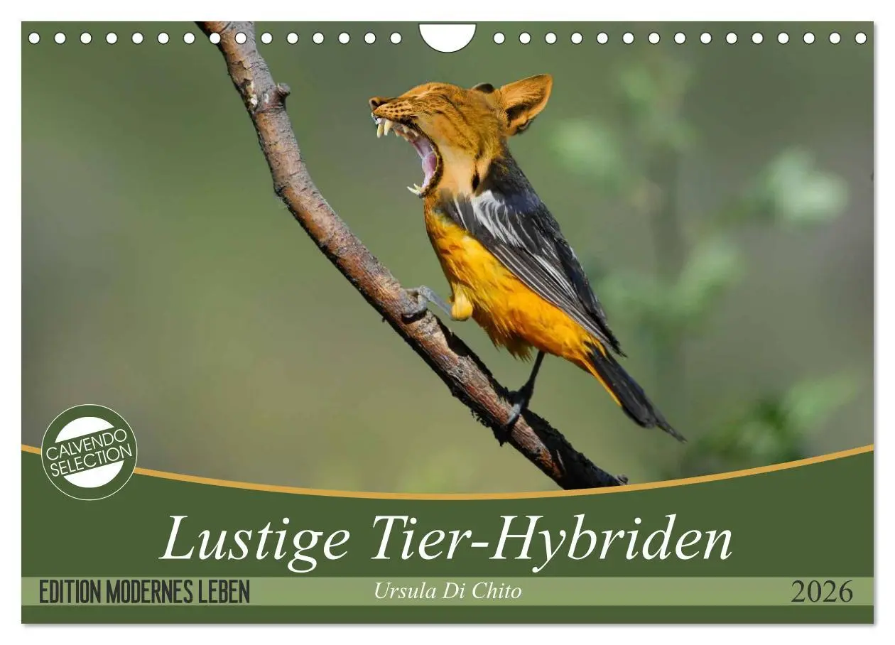 Cover: 9783457886601 | Lustige Tier-Hybriden (Wandkalender 2026 DIN A4 quer), CALVENDO...