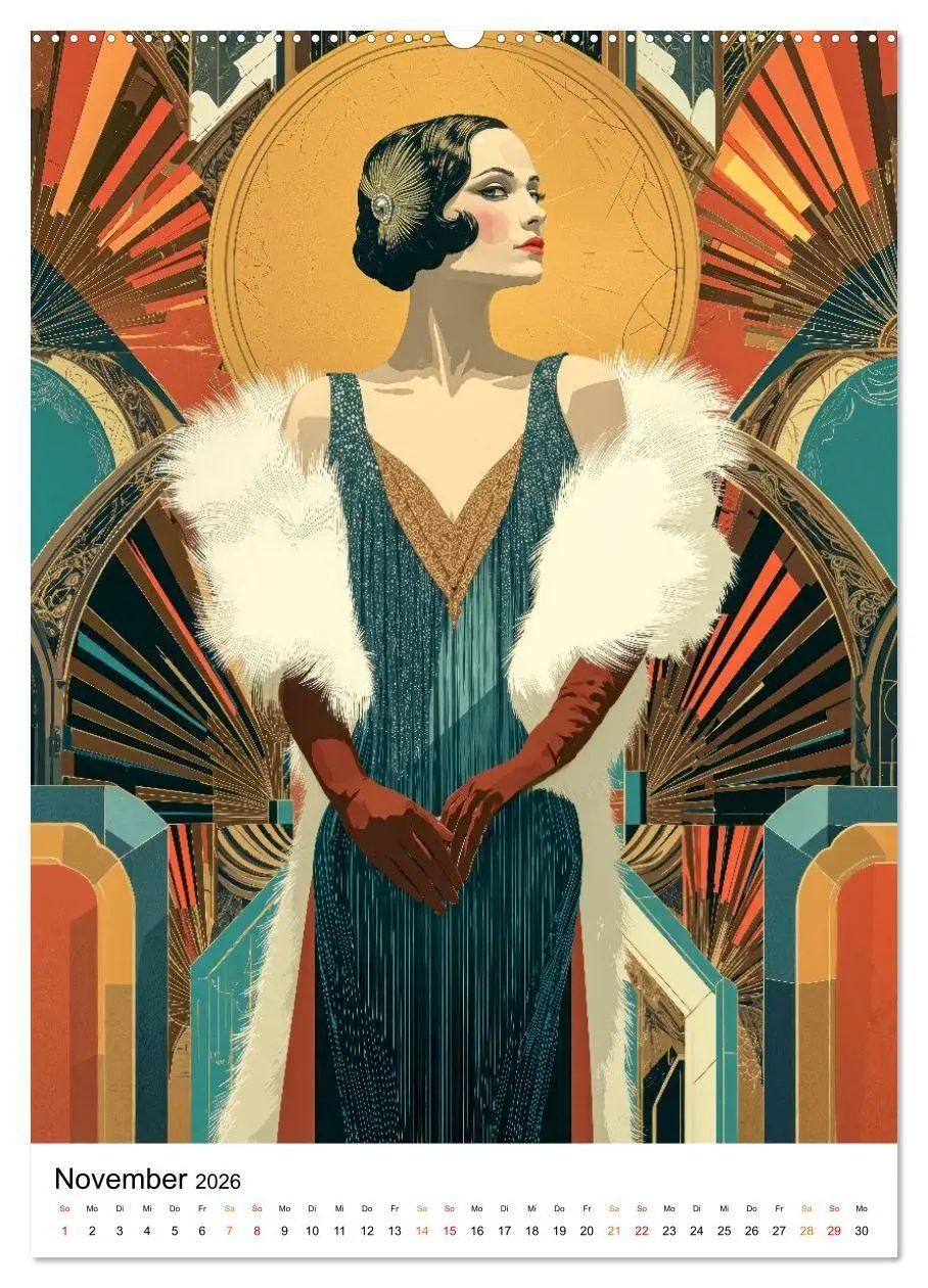 Bild: 9783516736601 | Art Deco - Glamour, Geometrie und Goldstaub (Wandkalender 2026 DIN...