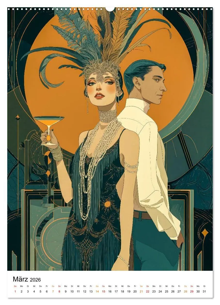 Bild: 9783516736601 | Art Deco - Glamour, Geometrie und Goldstaub (Wandkalender 2026 DIN...