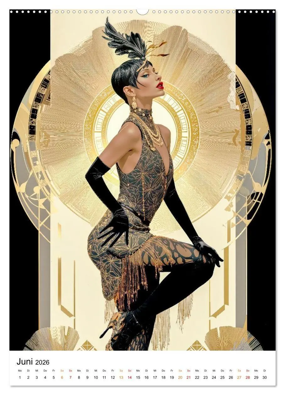 Bild: 9783516736601 | Art Deco - Glamour, Geometrie und Goldstaub (Wandkalender 2026 DIN...