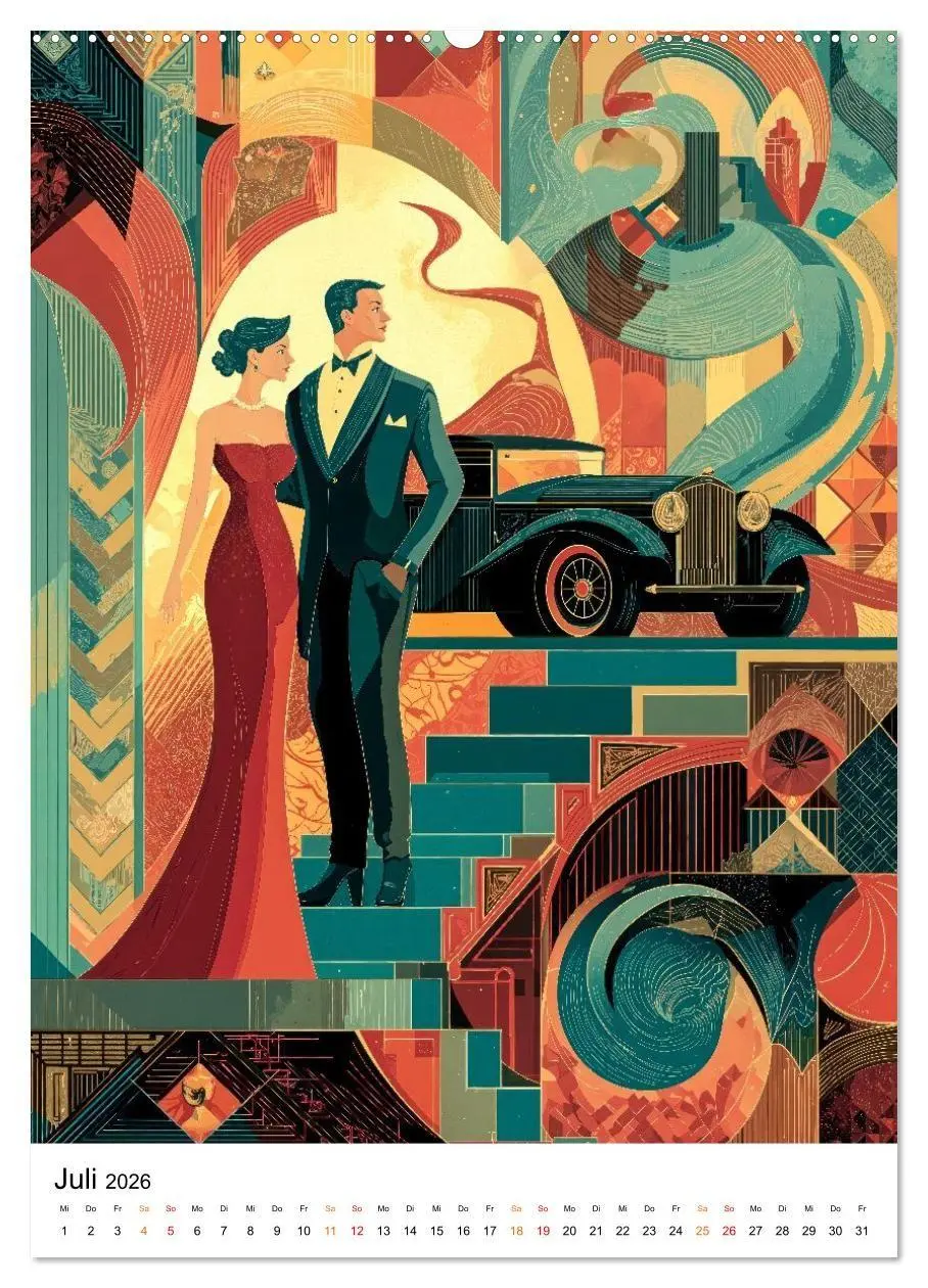Bild: 9783516736601 | Art Deco - Glamour, Geometrie und Goldstaub (Wandkalender 2026 DIN...