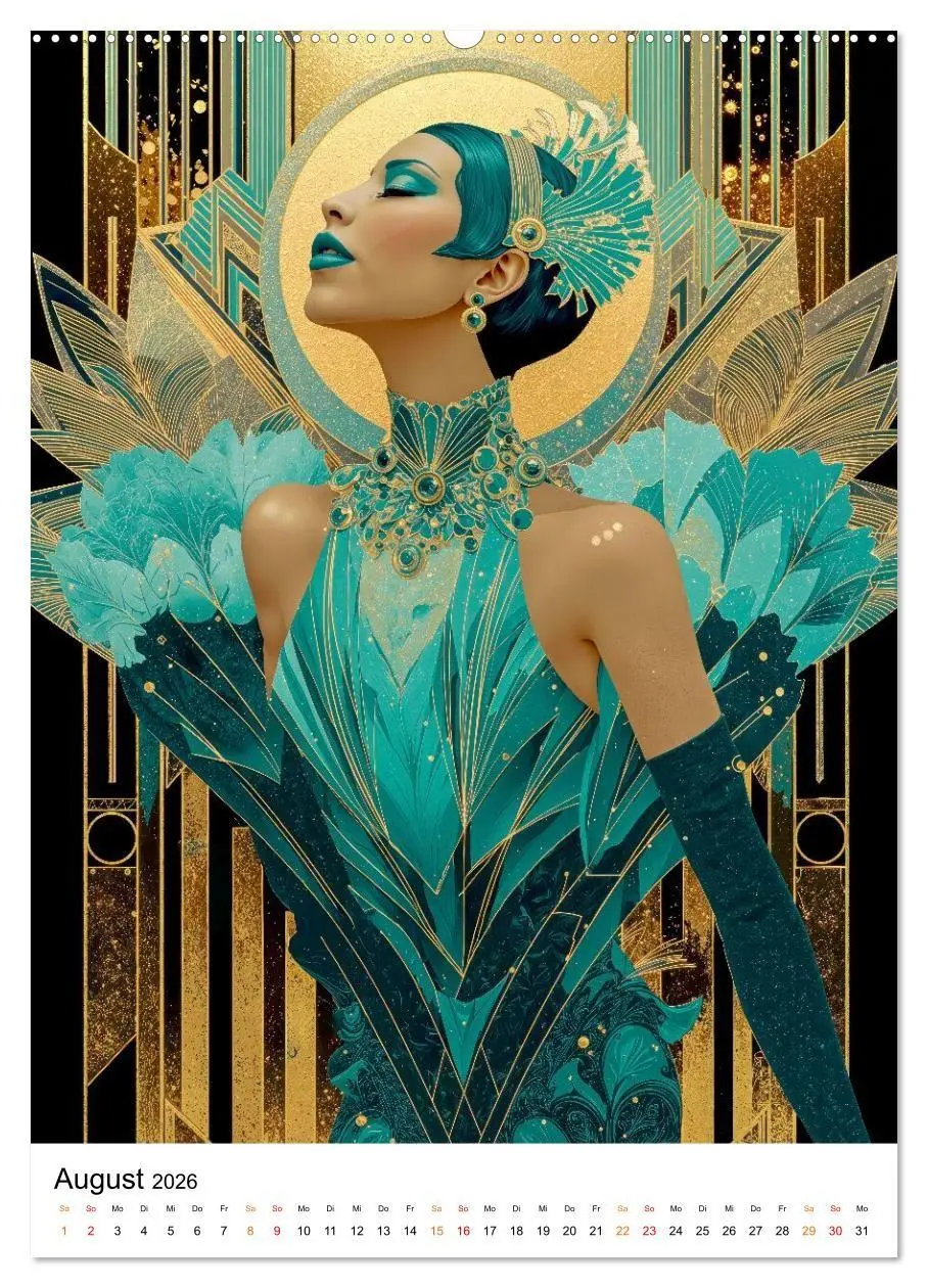 Bild: 9783516736601 | Art Deco - Glamour, Geometrie und Goldstaub (Wandkalender 2026 DIN...