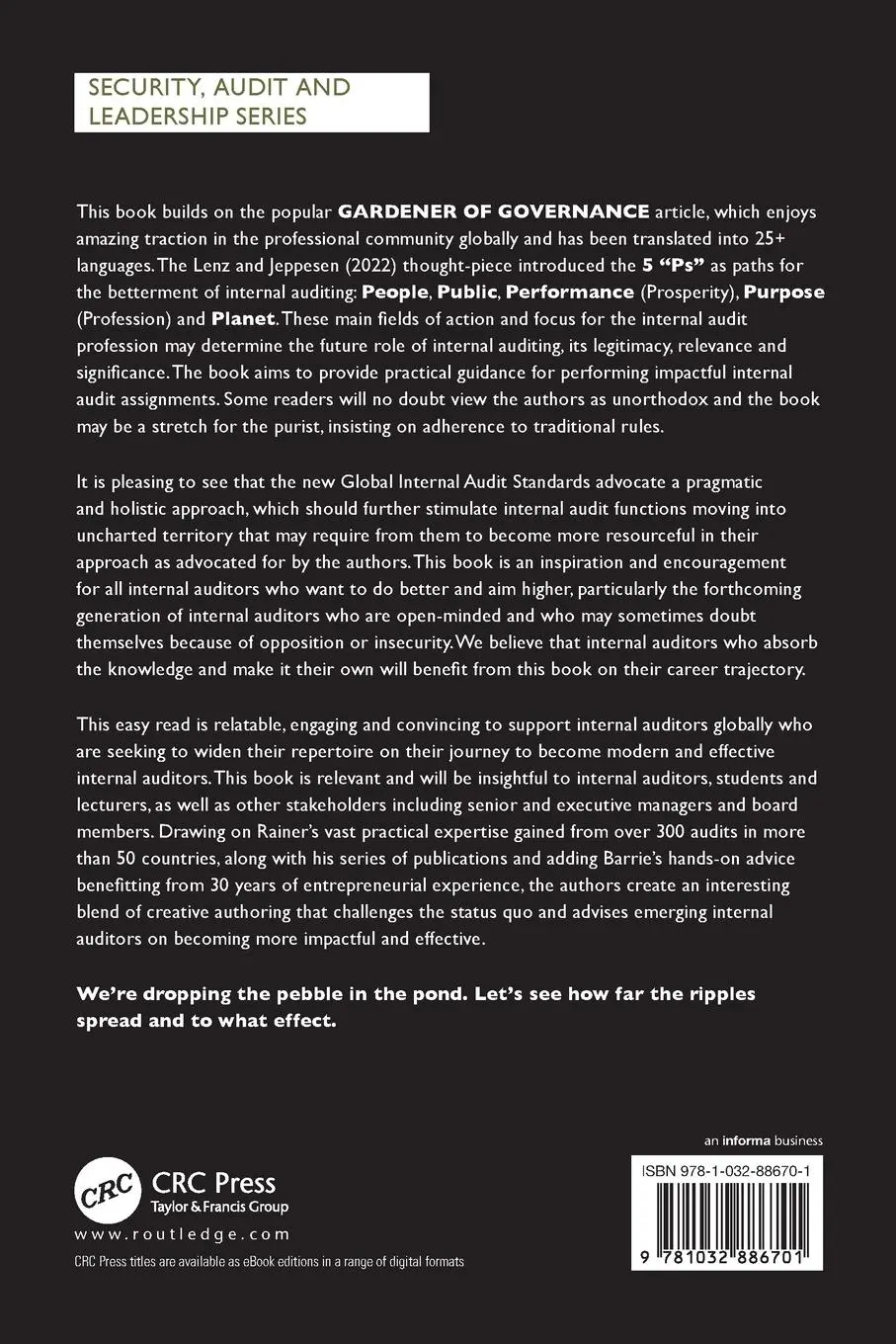 Rückseite: 9781032886701 | The Gardener of Governance | Rainer Lenz (u. a.) | Taschenbuch | 2025
