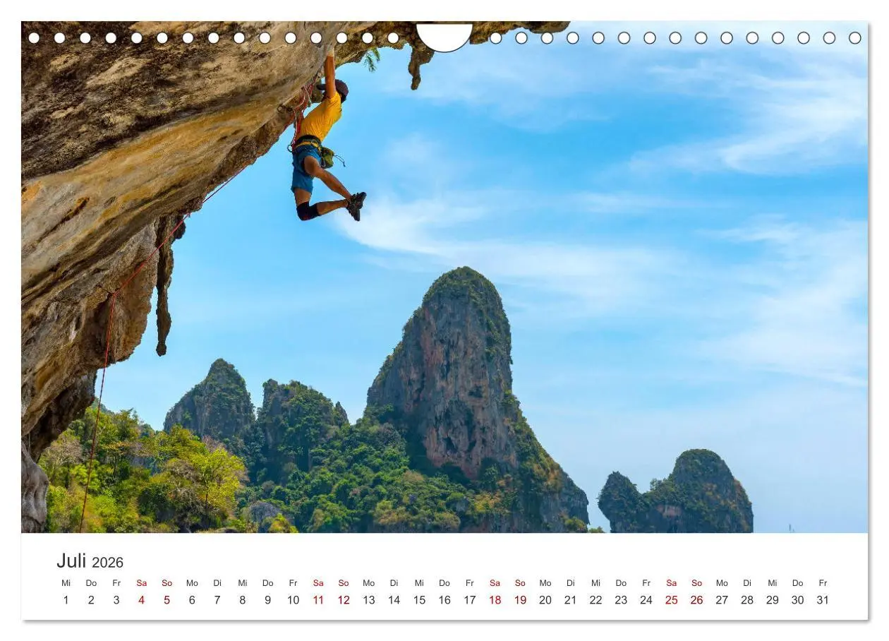Bild: 9783457566701 | Klettern - Immer weiter hoch hinauf (Wandkalender 2026 DIN A4...
