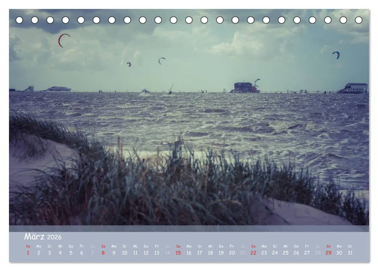 Bild: 9783516106701 | Mein St.Peter-Ording (Tischkalender 2026 DIN A5 quer), CALVENDO...