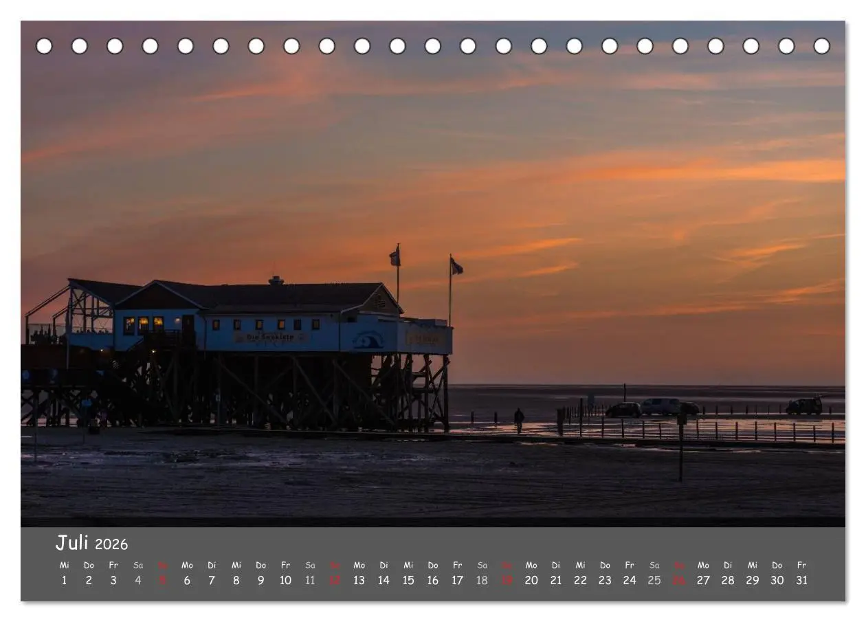 Bild: 9783516106701 | Mein St.Peter-Ording (Tischkalender 2026 DIN A5 quer), CALVENDO...