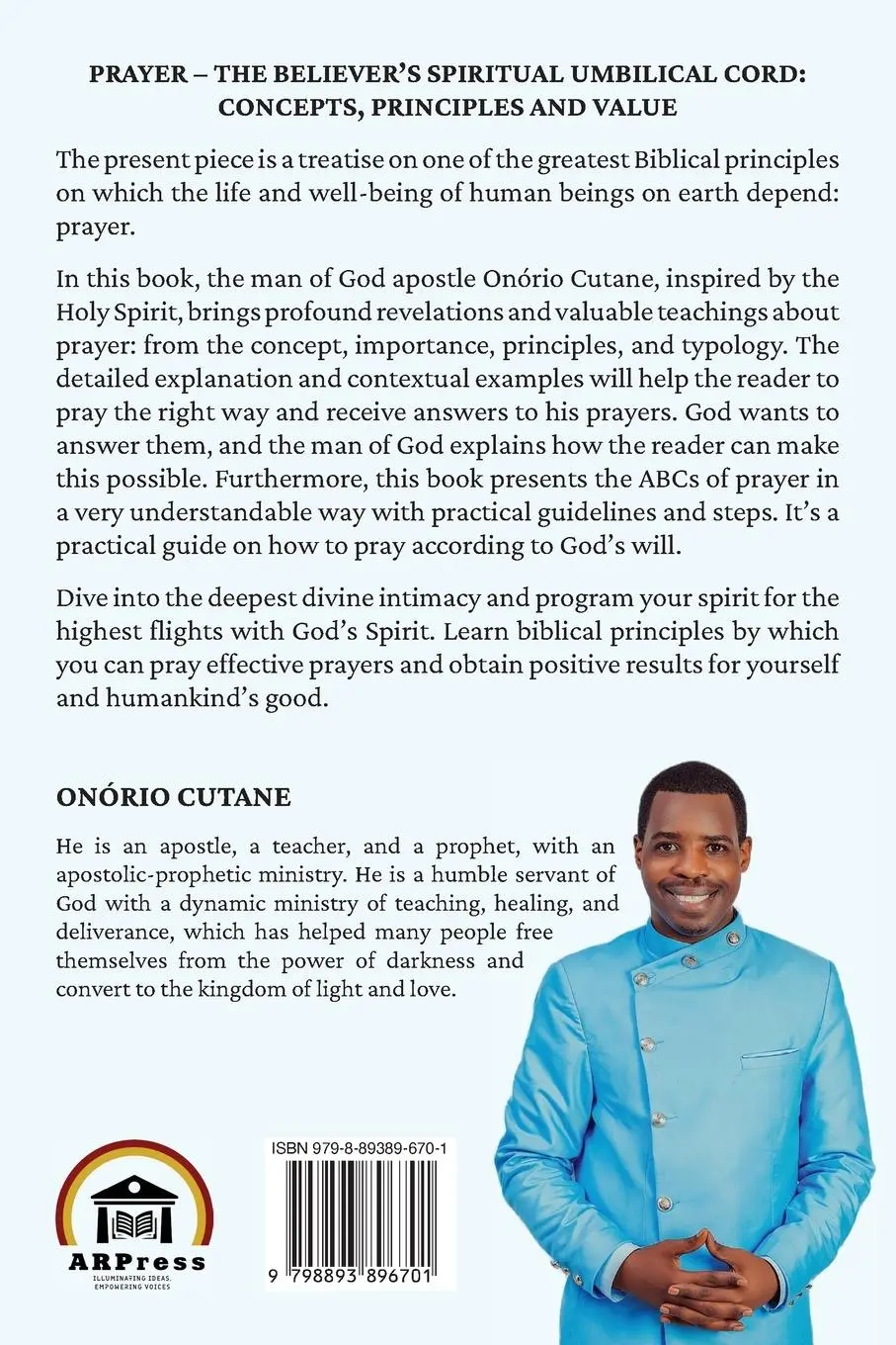 Rückseite: 9798893896701 | Prayer | Onório Cutane | Taschenbuch | Englisch | 2024 | ARPress