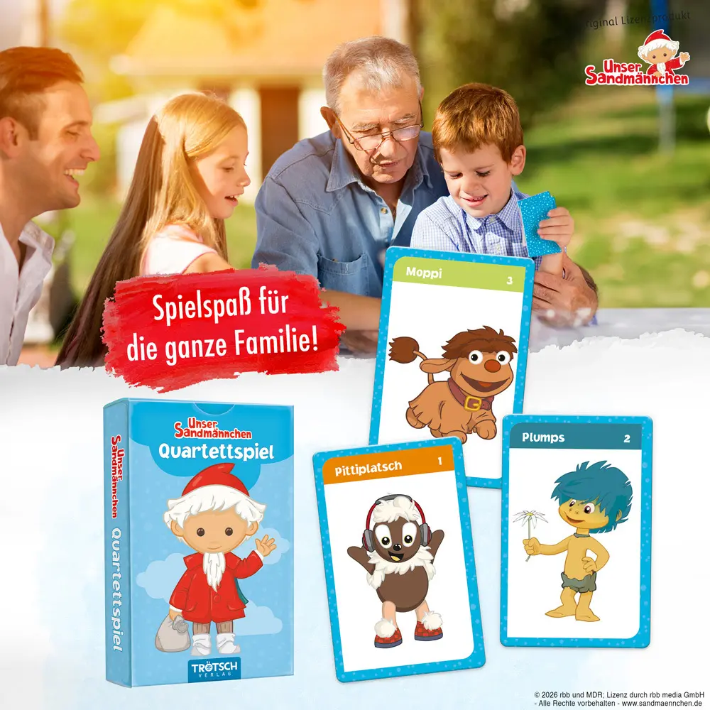 Bild: 4251901506801 | Trötsch Unser Sandmännchen Quartettspiel Quartett Spiel | Co.KG | 2024