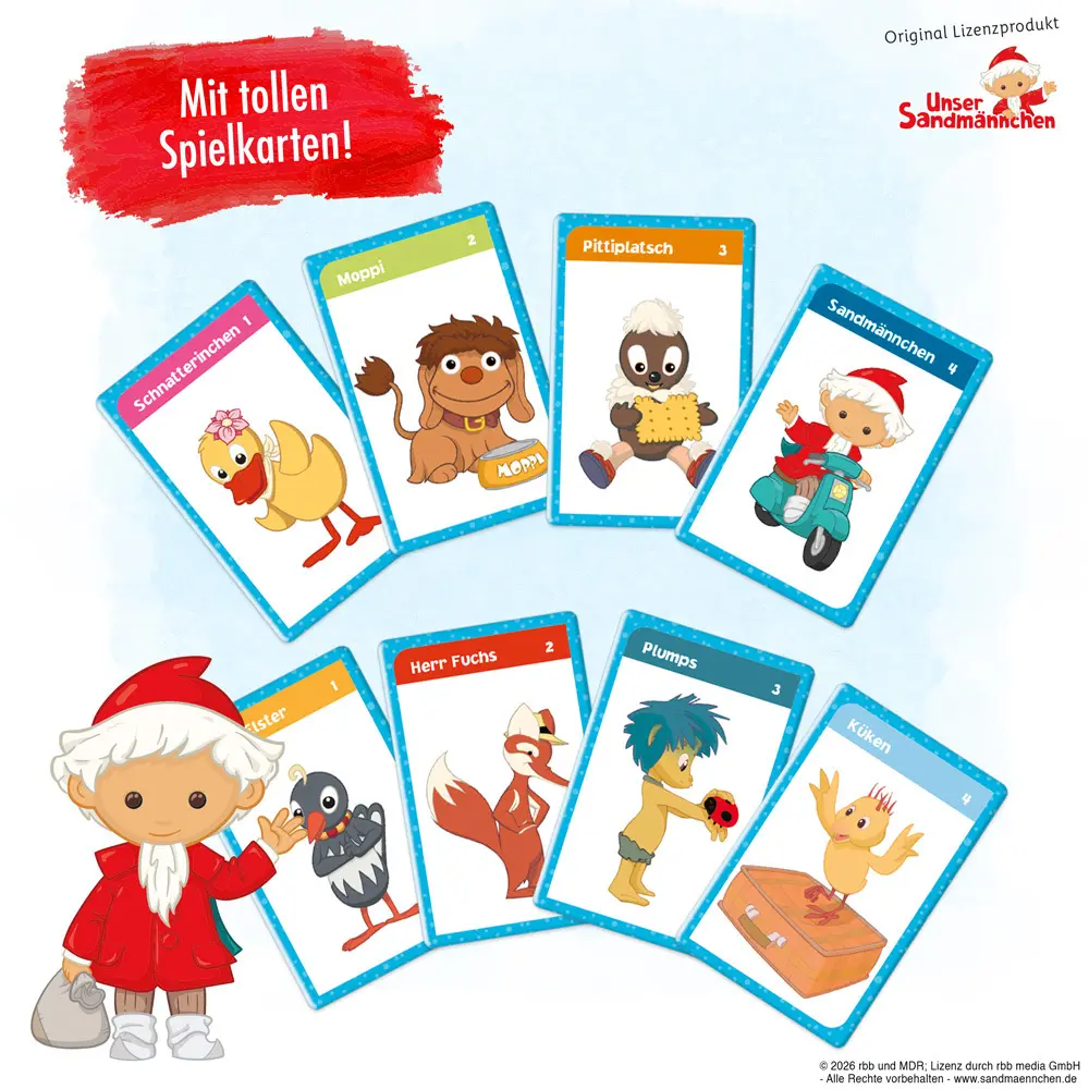 Bild: 4251901506801 | Trötsch Unser Sandmännchen Quartettspiel Quartett Spiel | Co.KG | 2024