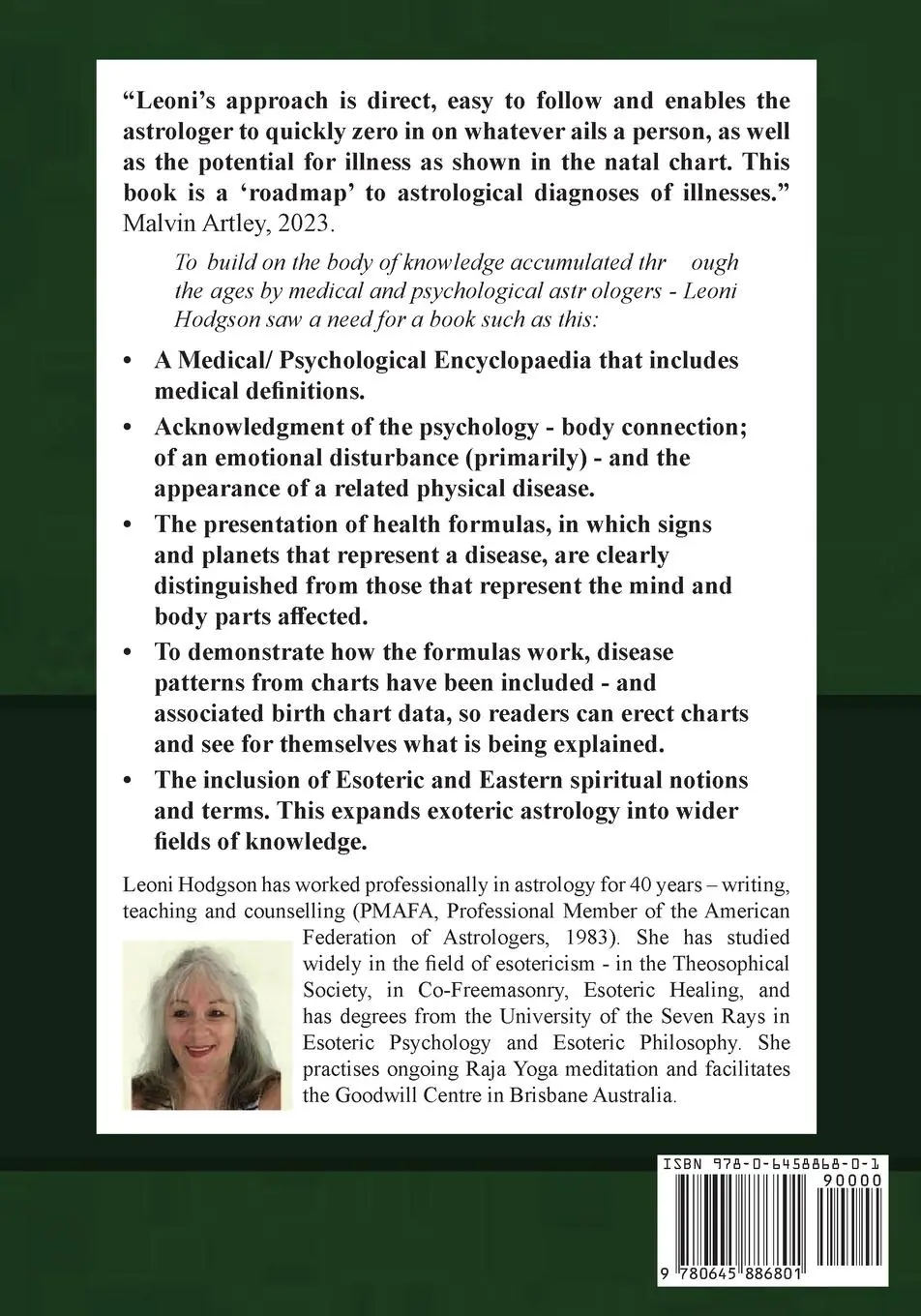 Rückseite: 9780645886801 | Encyclopaedia of Medical &amp; Psychological Astrology | Leoni Hodgson