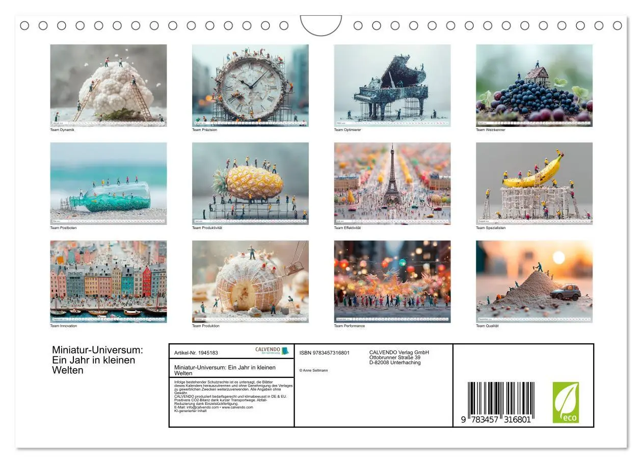 Bild: 9783457316801 | Miniatur-Universum: Ein Jahr in kleinen Welten (Wandkalender 2026...
