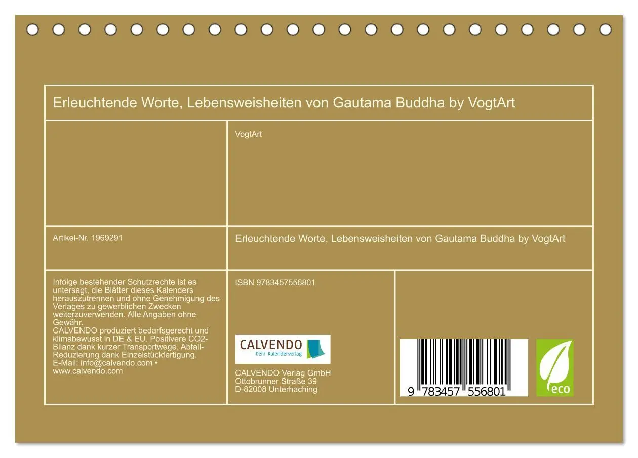 Bild: 9783457556801 | Erleuchtende Worte, Lebensweisheiten von Gautama Buddha by VogtArt...