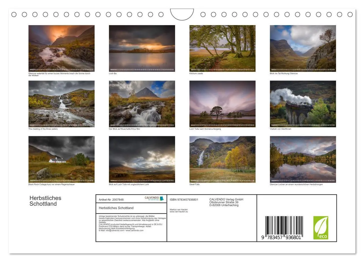 Bild: 9783457936801 | Herbstliches Schottland (Wandkalender 2026 DIN A4 quer), CALVENDO...