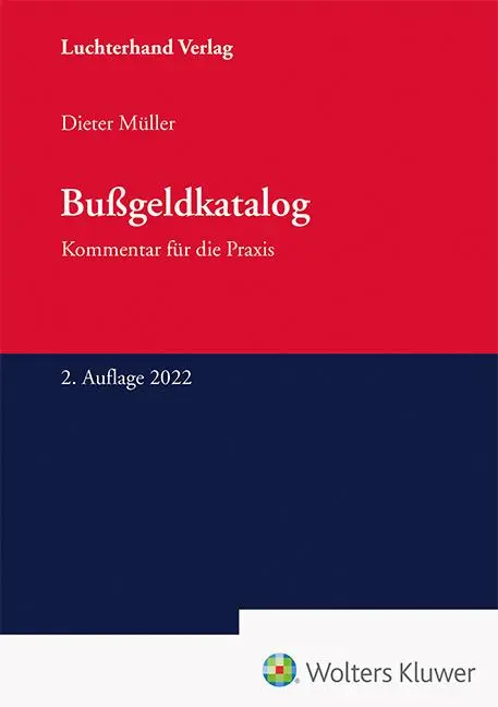 Cover: 9783472096801 | Bußgeldkatalog | Praktikerkommentar | Dieter Müller | Taschenbuch