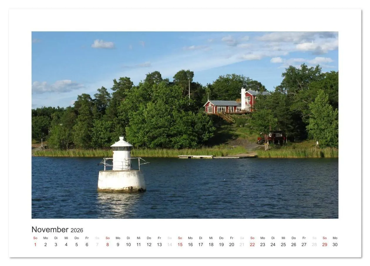 Bild: 9783516026801 | Stockholmer Schärengarten (Wandkalender 2026 DIN A2 quer), CALVENDO...