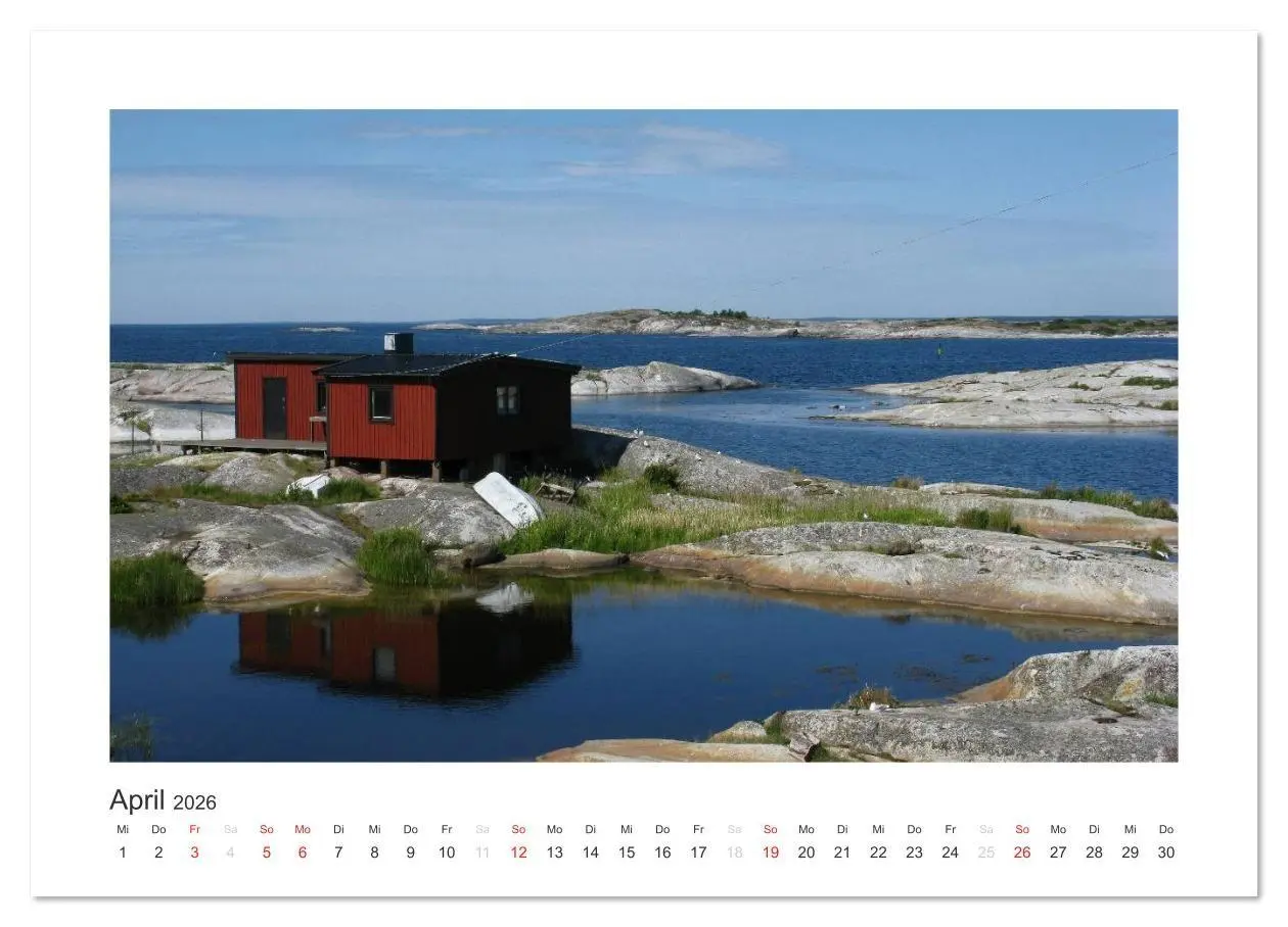 Bild: 9783516026801 | Stockholmer Schärengarten (Wandkalender 2026 DIN A2 quer), CALVENDO...