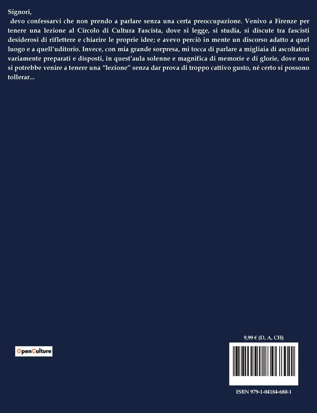 Rückseite: 9791041846801 | CHE COSA È IL FASCISMO | Giovanni Gentile | Taschenbuch | Paperback