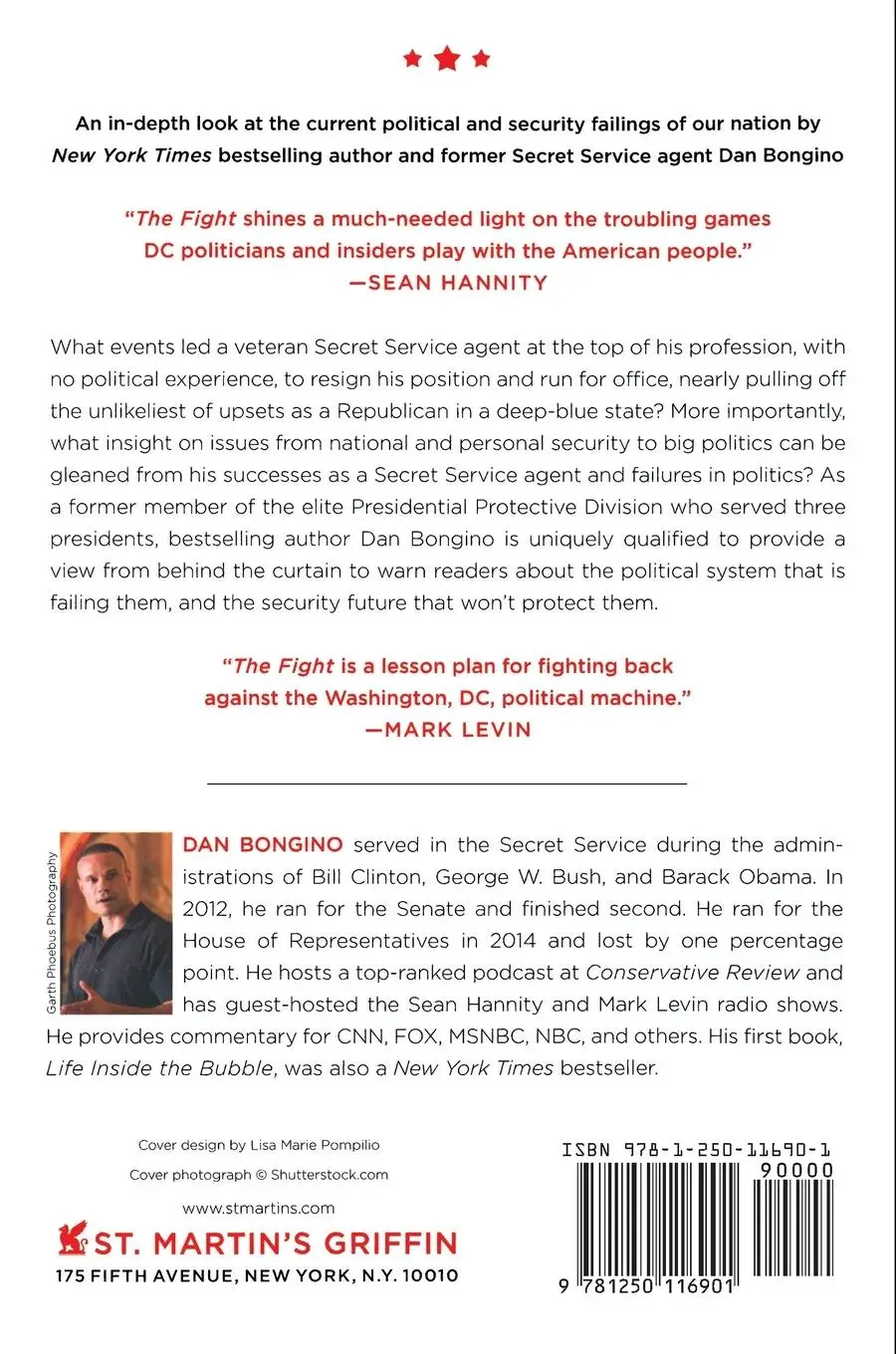 Rückseite: 9781250116901 | Fight | Dan Bongino | Taschenbuch | Englisch | 2017