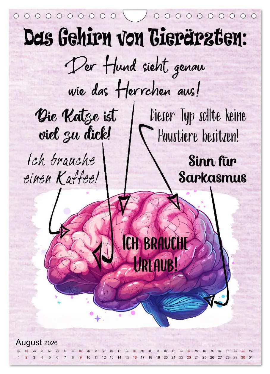 Bild: 9783516256901 | Tierarztsprüche (Wandkalender 2026 DIN A4 hoch), CALVENDO...