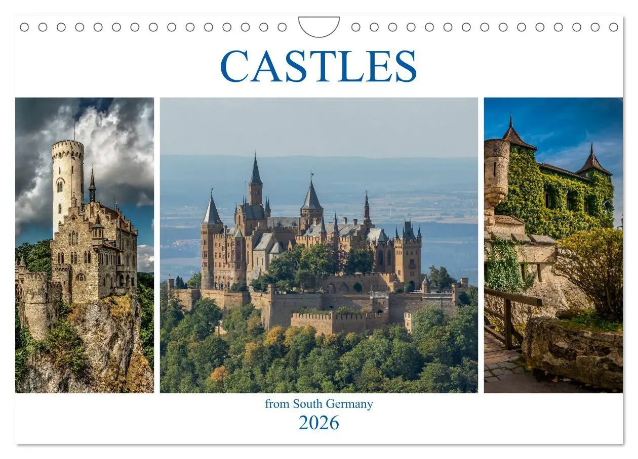 Cover: 9783516566901 | Castles from South Germany (Wall Calendar 2026 DIN A4 landscape),...