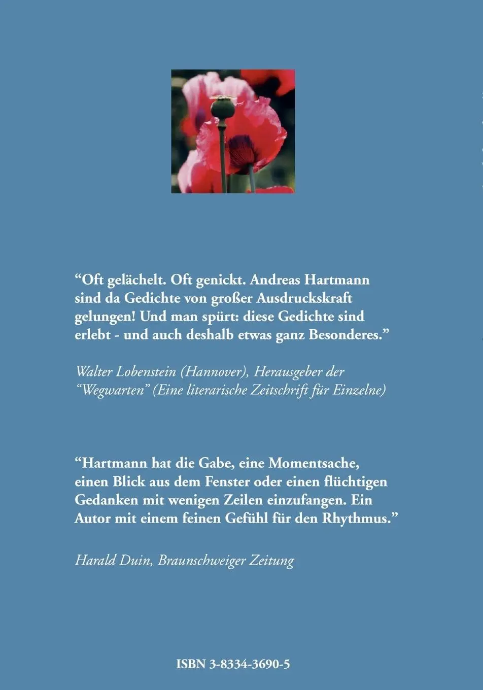 Rückseite: 9783833436901 | barfuß auf wolken | beziehungs-reiche Gedichte | Andreas Hartmann