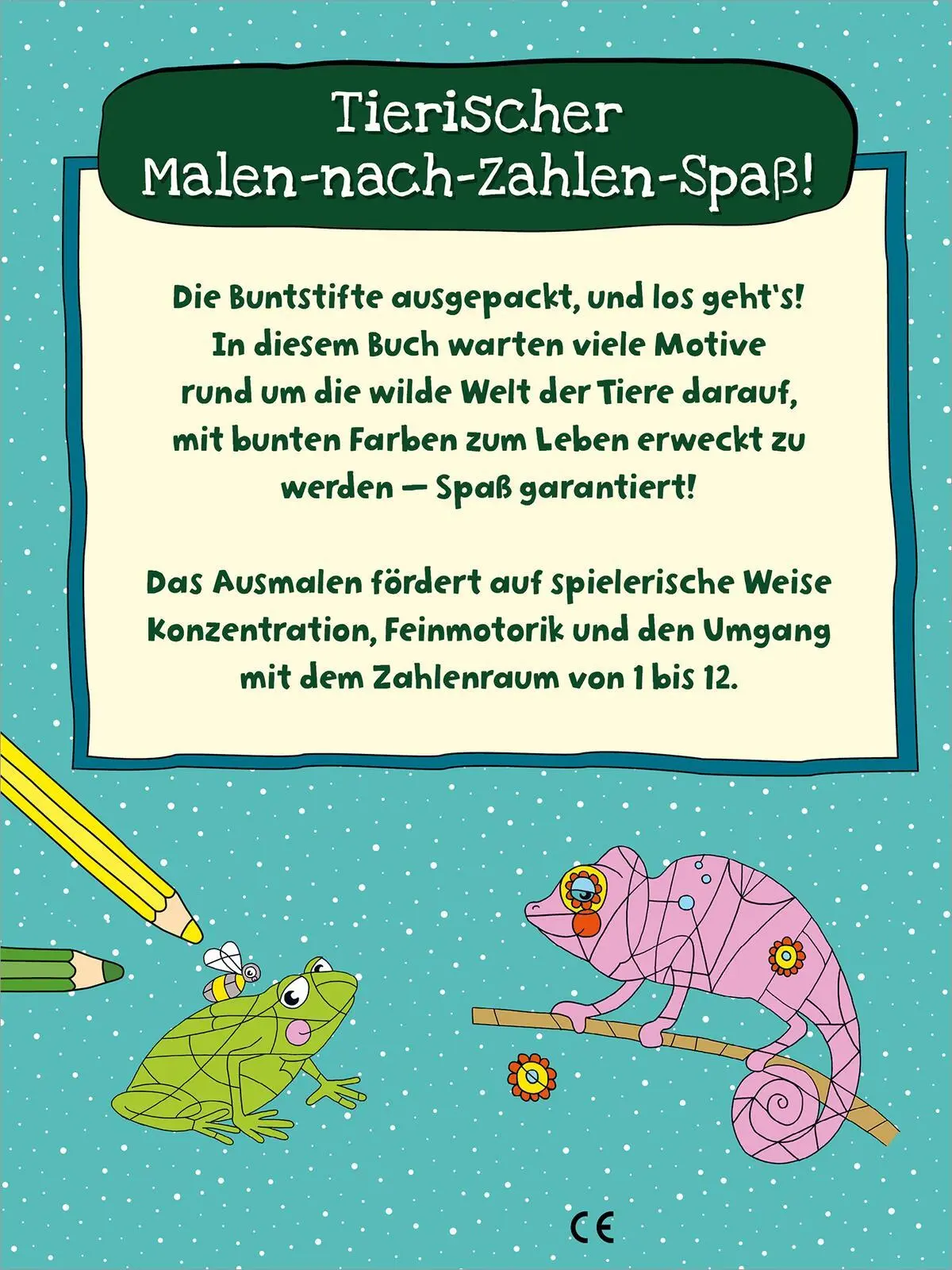 Rückseite: 9783845866901 | Mein dickes Malen-nach-Zahlen-Buch - Wilde Tiere | Petra Theissen