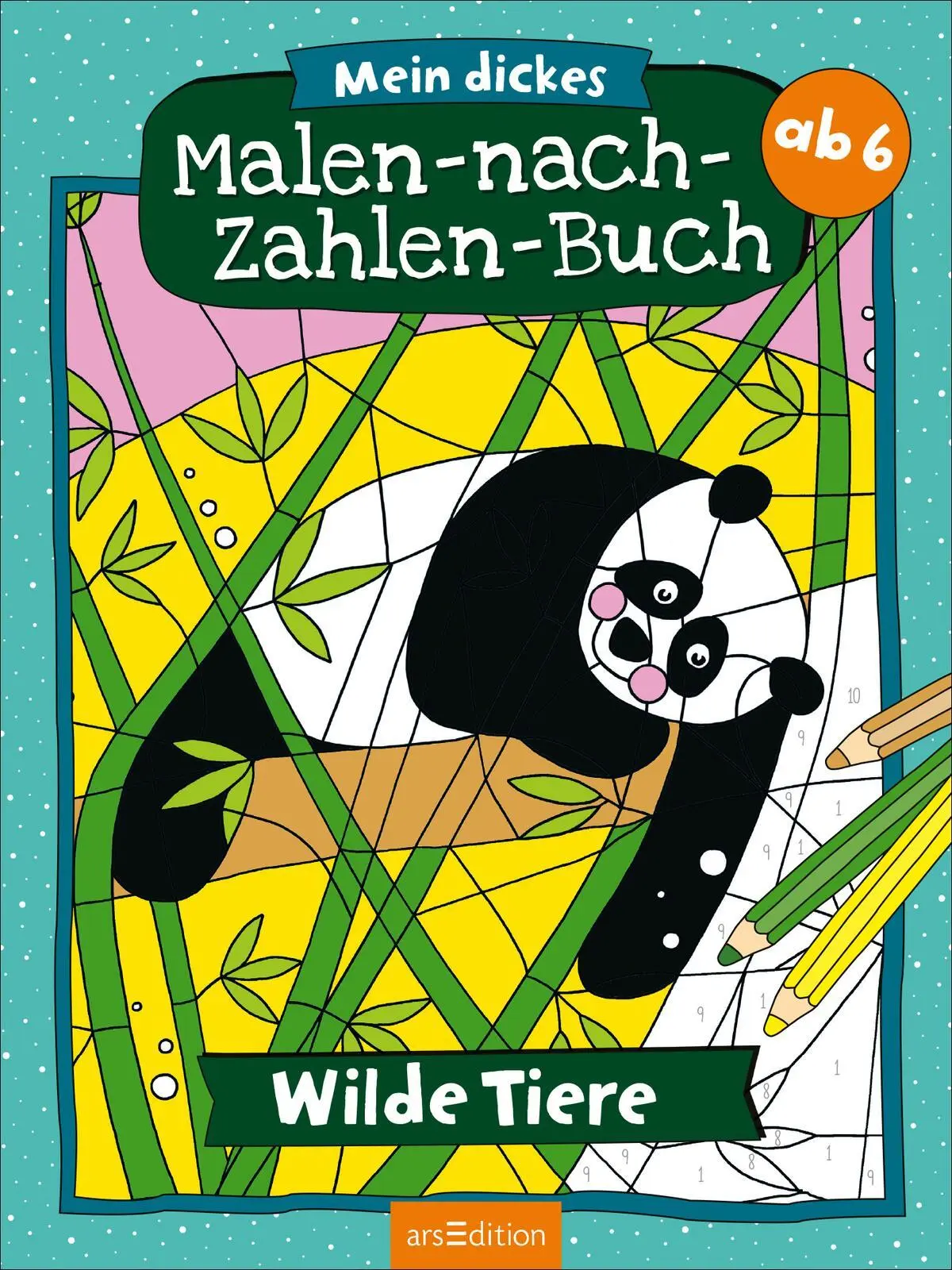 Bild: 9783845866901 | Mein dickes Malen-nach-Zahlen-Buch - Wilde Tiere | Petra Theissen