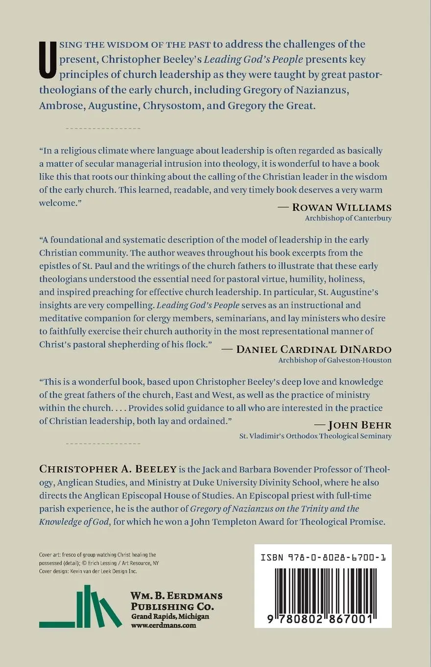Rückseite: 9780802867001 | Leading God's People | Wisdom from the Early Church for Today | Beeley