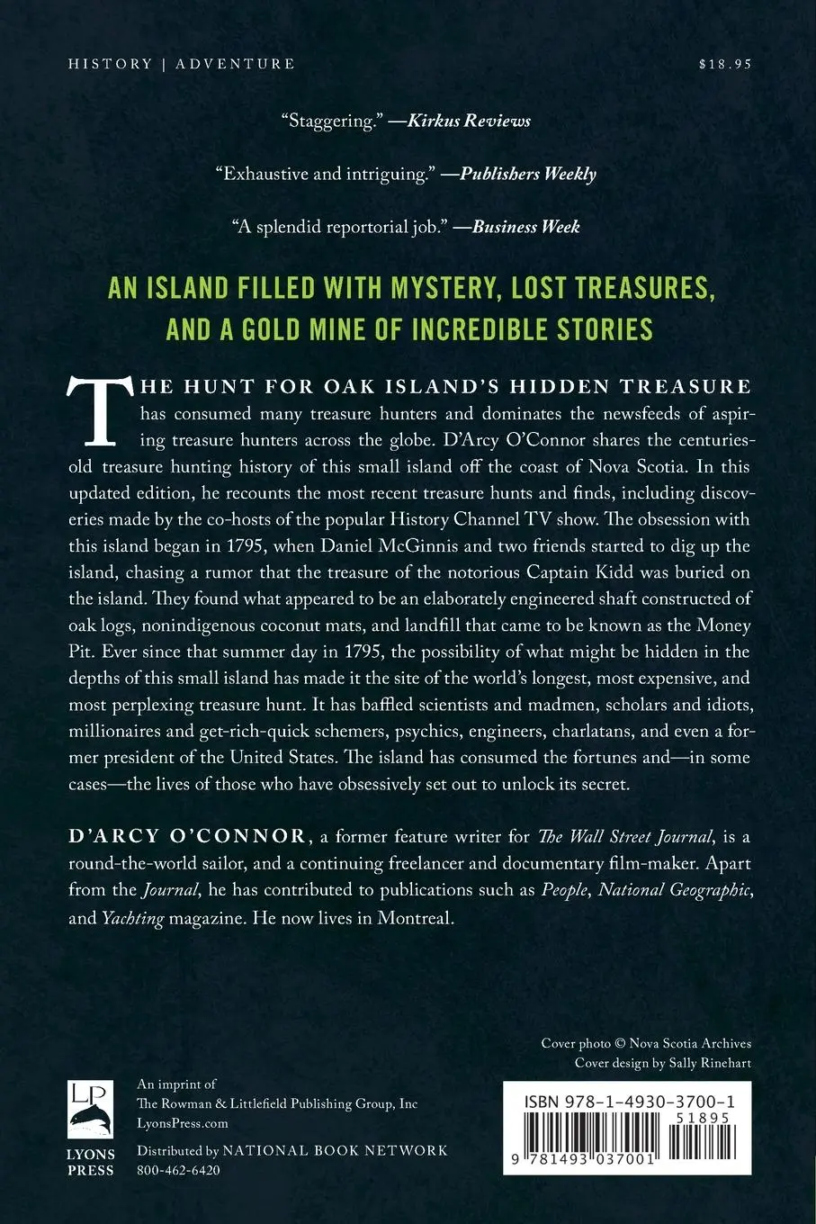 Rückseite: 9781493037001 | Secret Treasure of Oak Island | D'Arcy O'Connor | Taschenbuch | 2018