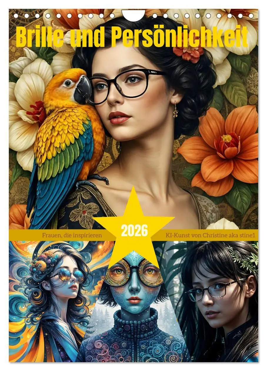 Cover: 9783457297001 | Brille und Persönlichkeit (Wandkalender 2026 DIN A4 hoch), CALVENDO...