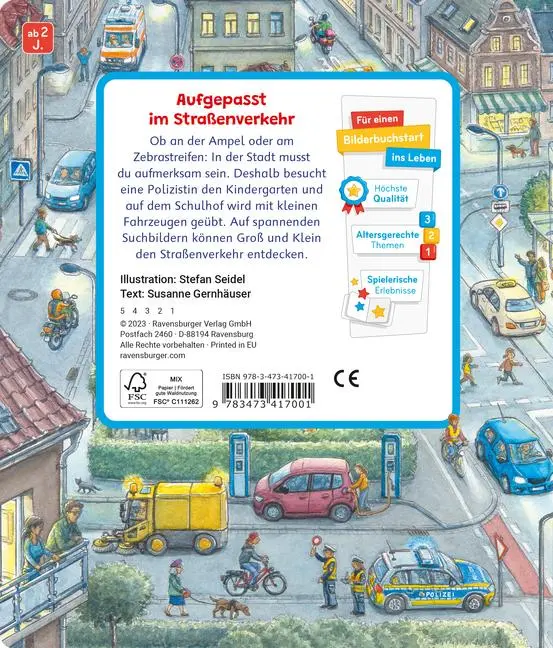 Bild: 9783473417001 | Sachen suchen - Im Straßenverkehr | Susanne Gernhäuser | Buch | 24 S.