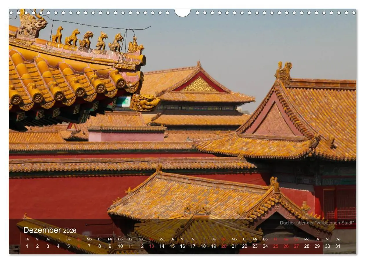 Bild: 9783516147001 | Erlebe China (Wandkalender 2026 DIN A3 quer), CALVENDO Monatskalender