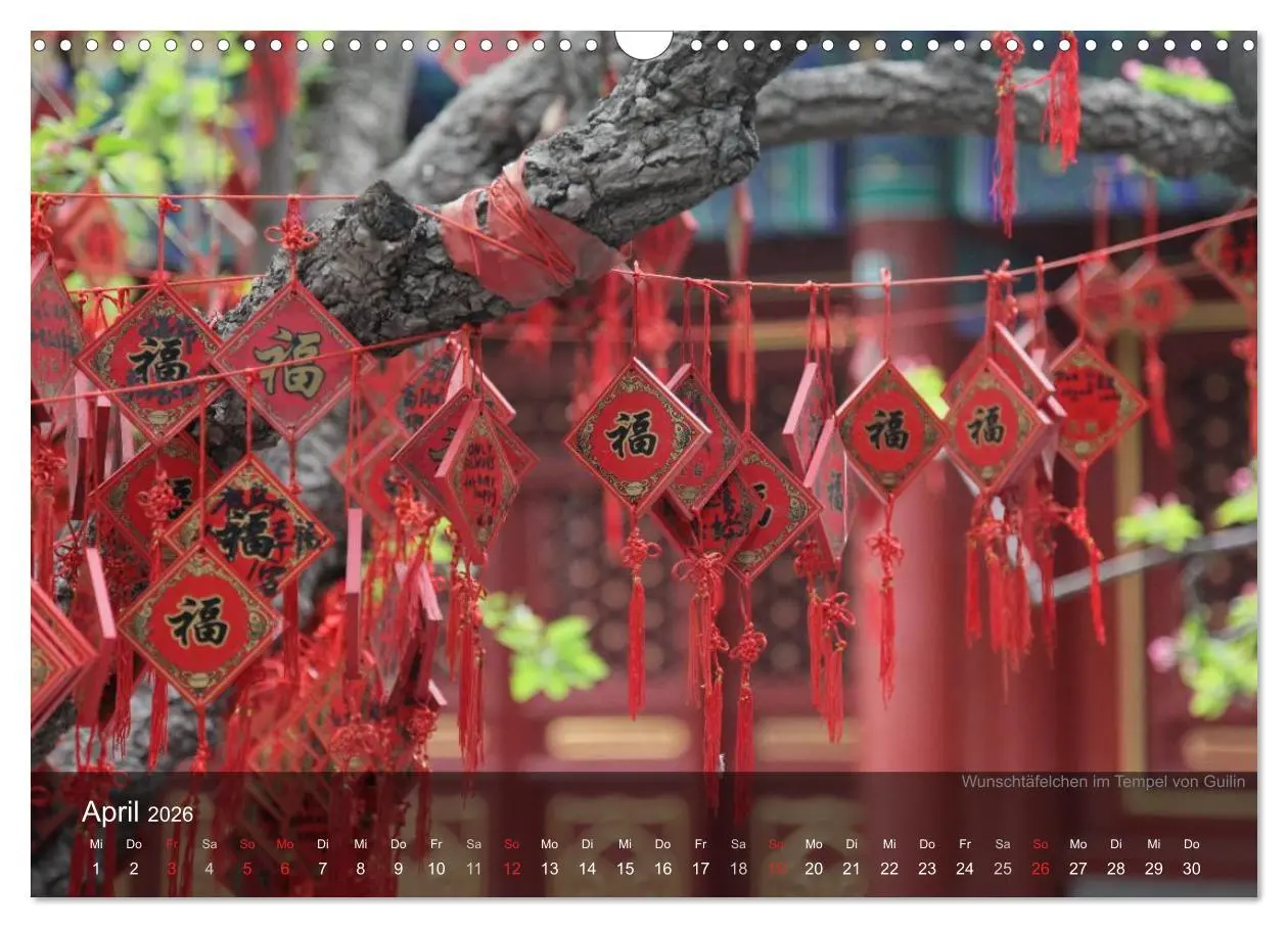 Bild: 9783516147001 | Erlebe China (Wandkalender 2026 DIN A3 quer), CALVENDO Monatskalender