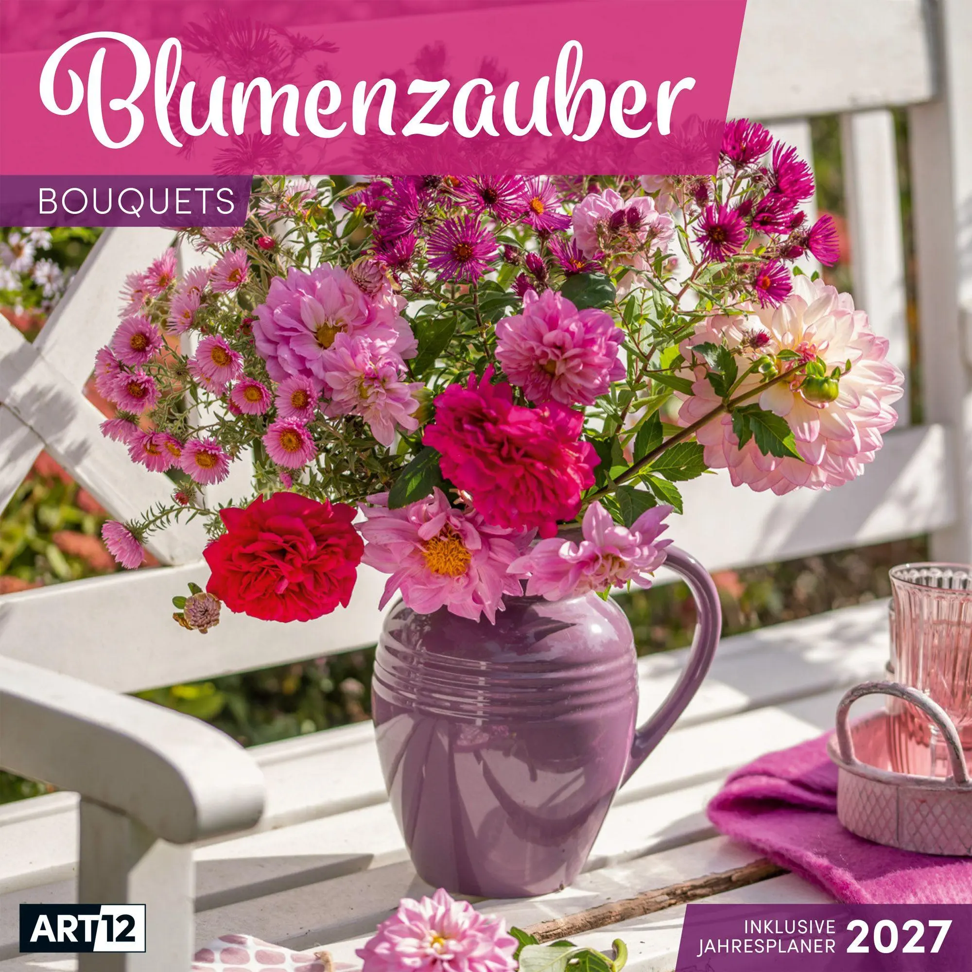 Cover: 9783838447001 | Blumenzauber Kalender 2027 - 30x30 - Art12 | GmbH | Kalender | 28 S.