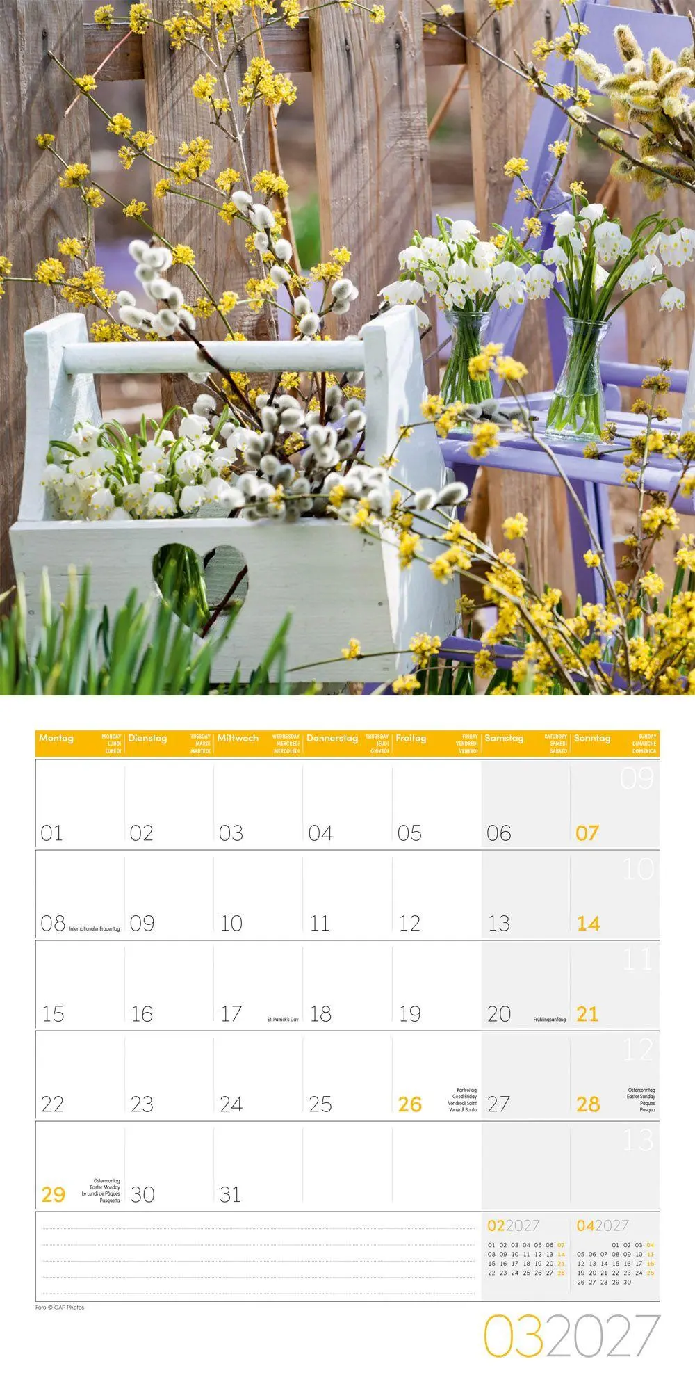 Bild: 9783838447001 | Blumenzauber Kalender 2027 - 30x30 - Art12 | GmbH | Kalender | 28 S.