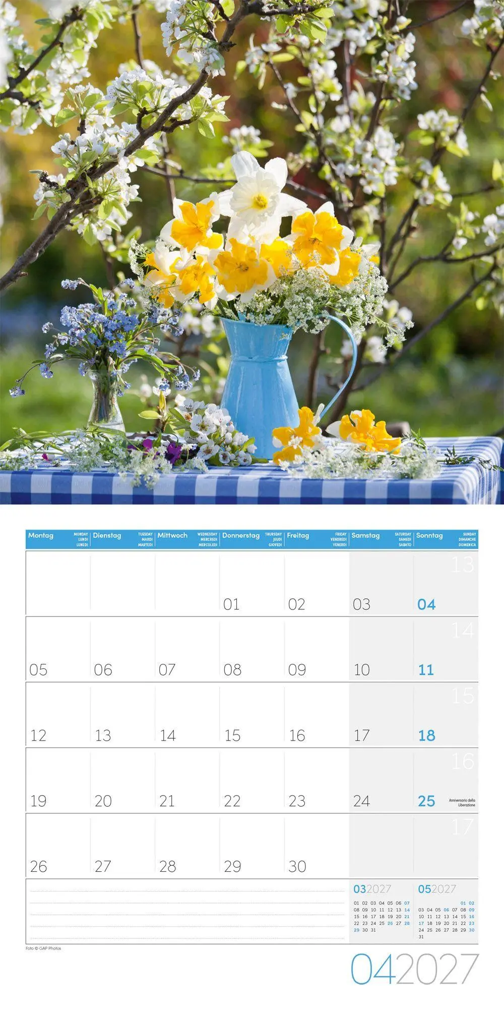 Bild: 9783838447001 | Blumenzauber Kalender 2027 - 30x30 - Art12 | GmbH | Kalender | 28 S.