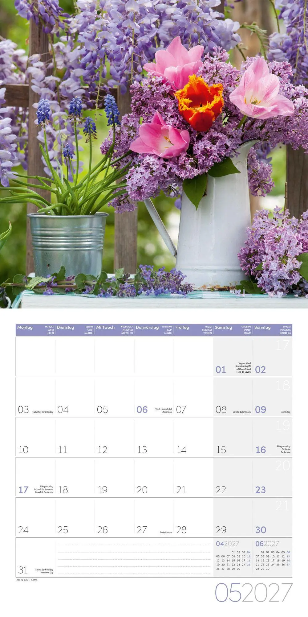 Bild: 9783838447001 | Blumenzauber Kalender 2027 - 30x30 - Art12 | GmbH | Kalender | 28 S.