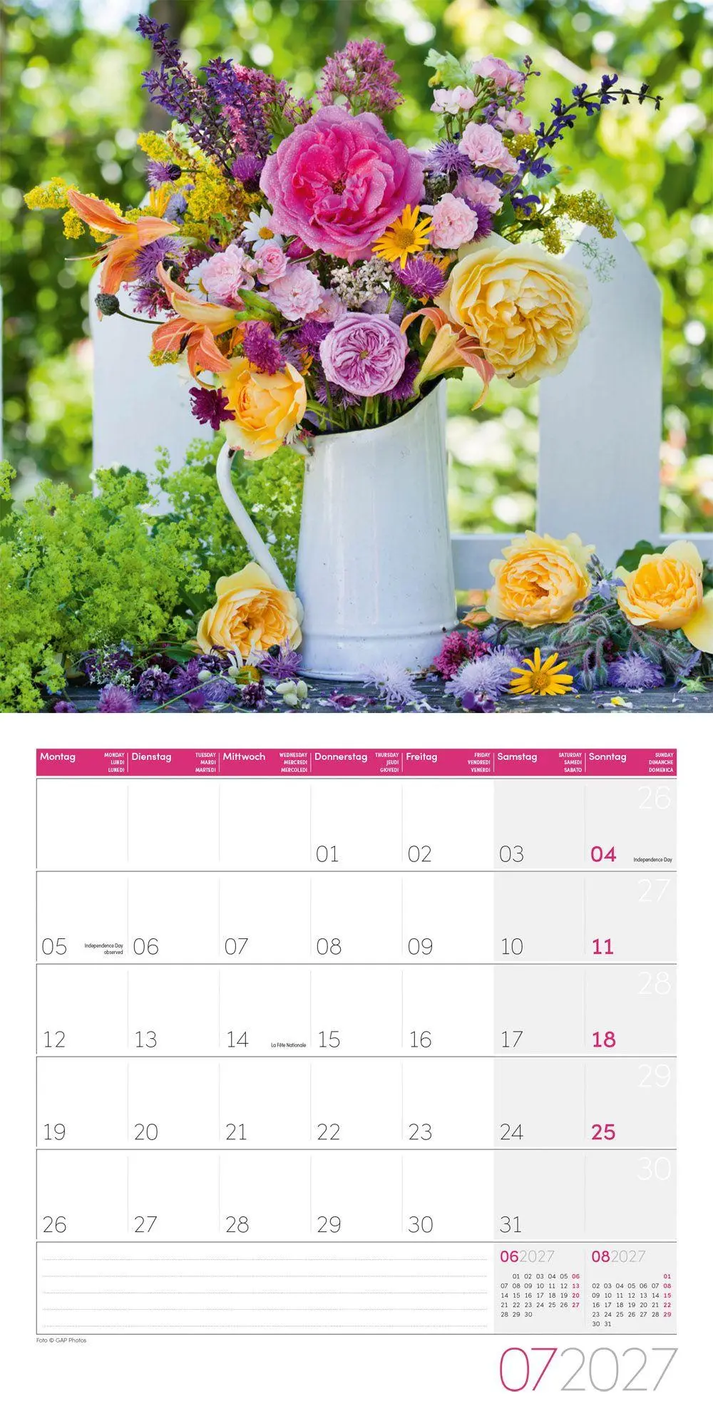 Bild: 9783838447001 | Blumenzauber Kalender 2027 - 30x30 - Art12 | GmbH | Kalender | 28 S.