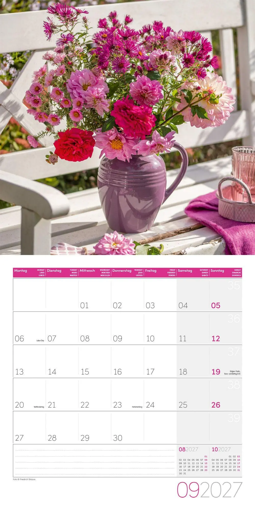 Bild: 9783838447001 | Blumenzauber Kalender 2027 - 30x30 - Art12 | GmbH | Kalender | 28 S.