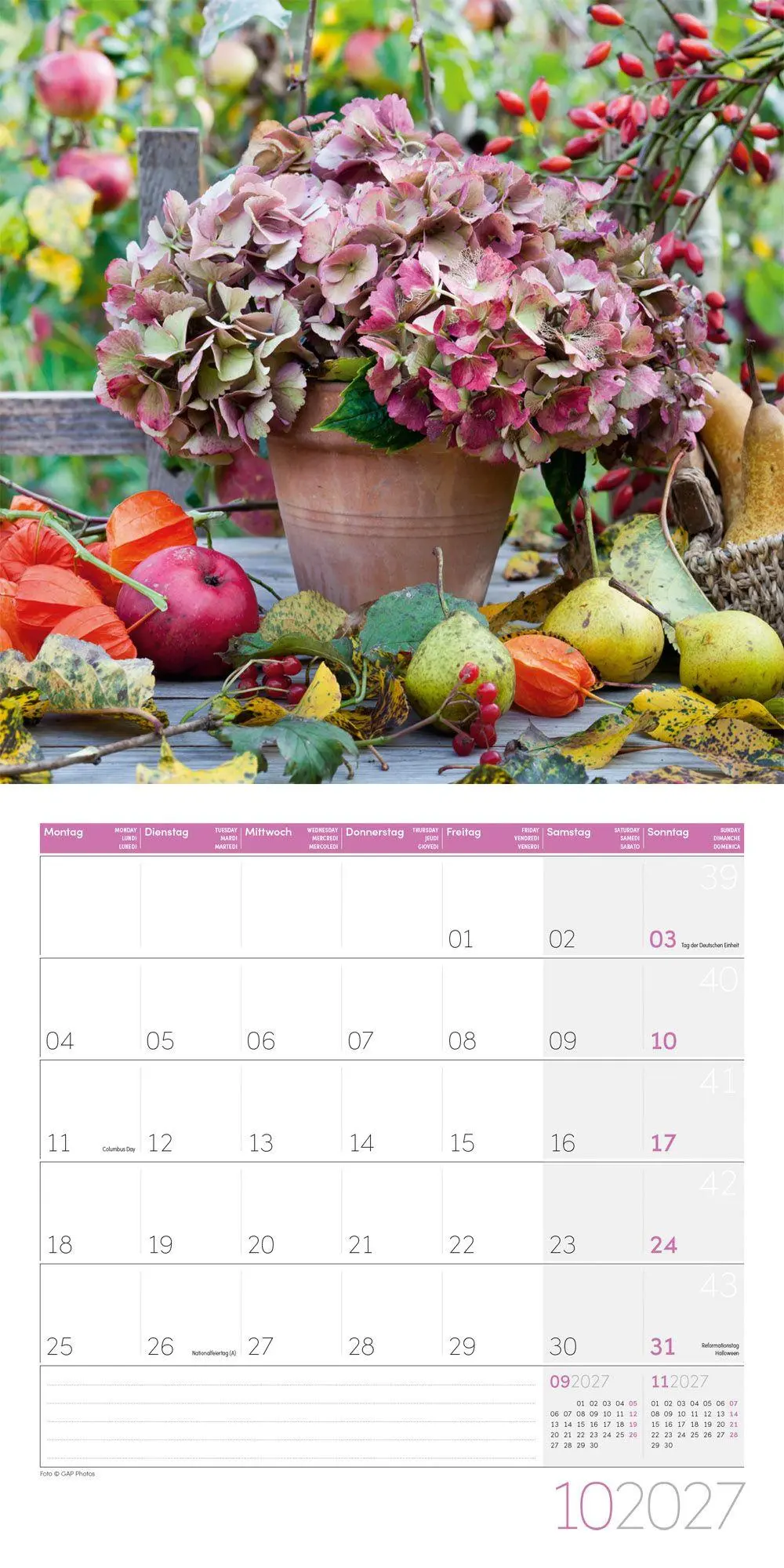 Bild: 9783838447001 | Blumenzauber Kalender 2027 - 30x30 - Art12 | GmbH | Kalender | 28 S.