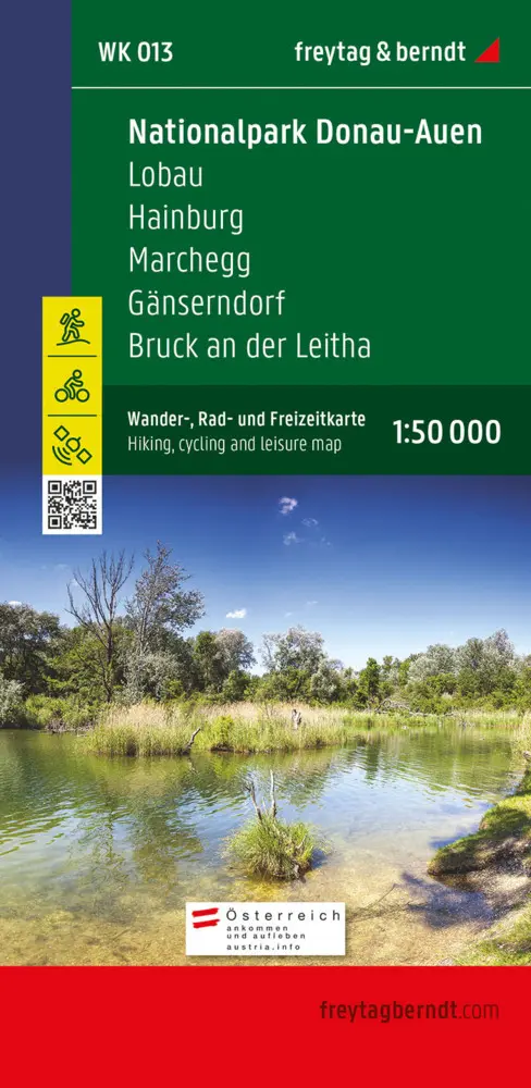 Cover: 9783850847001 | Nationalpark Donau-Auen, Wander-, Rad- und Freizeitkarte 1:50.000,...