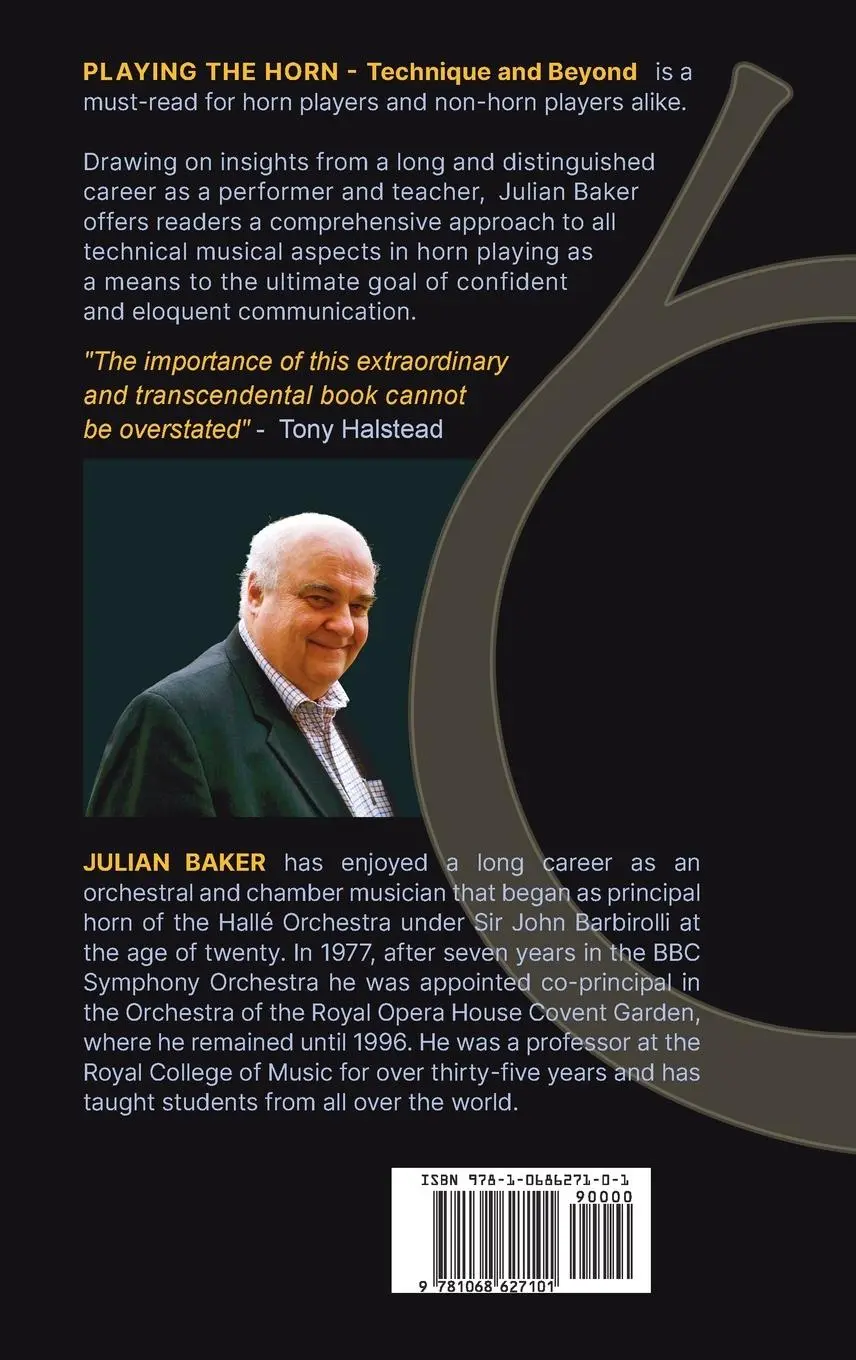 Rückseite: 9781068627101 | Playing The Horn | Technique and Beyond | Julian Baker | Buch | 2024