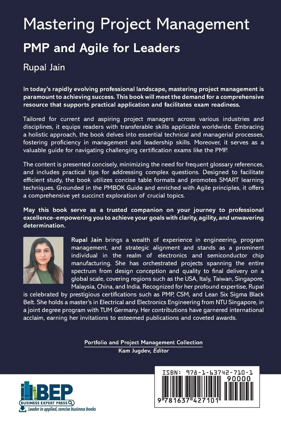 Rückseite: 9781637427101 | Mastering Project Management | PMP and Agile for Leaders | Rupal Jain