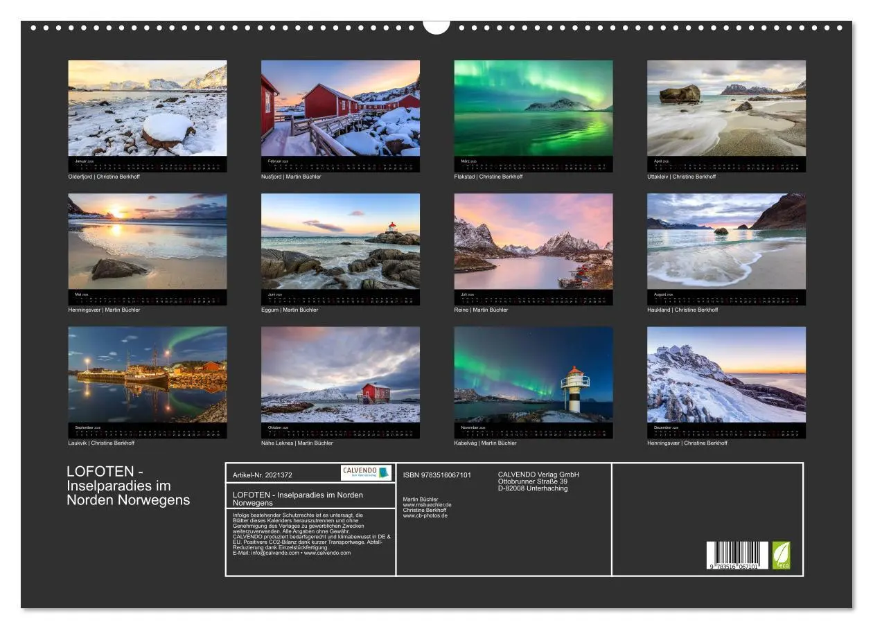 Bild: 9783516067101 | LOFOTEN - Inselparadies im Norden Norwegens (Wandkalender 2026 DIN...