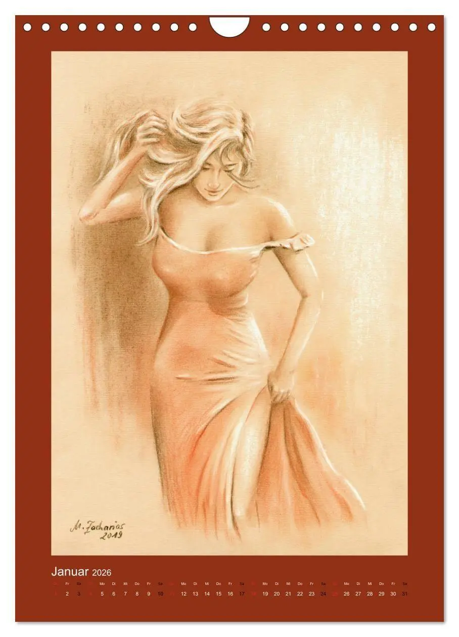 Bild: 9783516447101 | Erotische Malerei - Akt und Dessous (Wandkalender 2026 DIN A4...