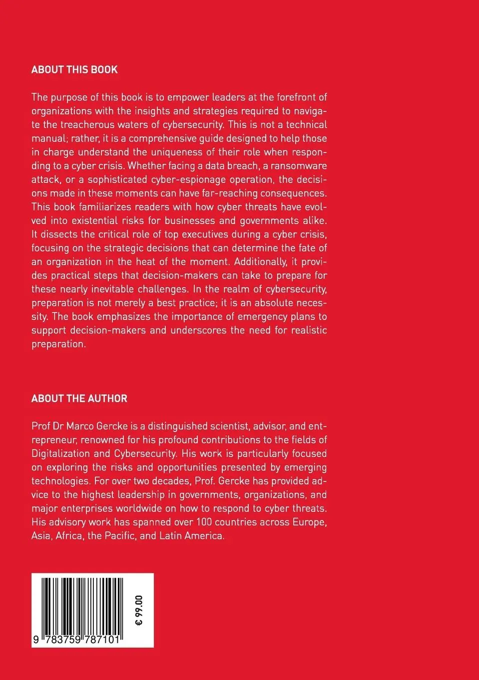 Rückseite: 9783759787101 | Commanding the Digital Battlefield | Marco Gercke | Taschenbuch | 2024