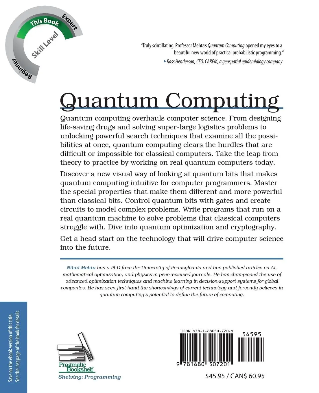 Rückseite: 9781680507201 | Quantum Computing | Nihal Mehta | Taschenbuch | Englisch | 2020