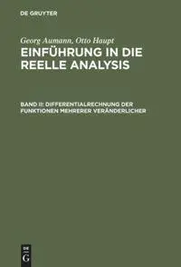 Cover: 9783110057201 | Differentialrechnung der Funktionen mehrerer Veränderlicher | Buch