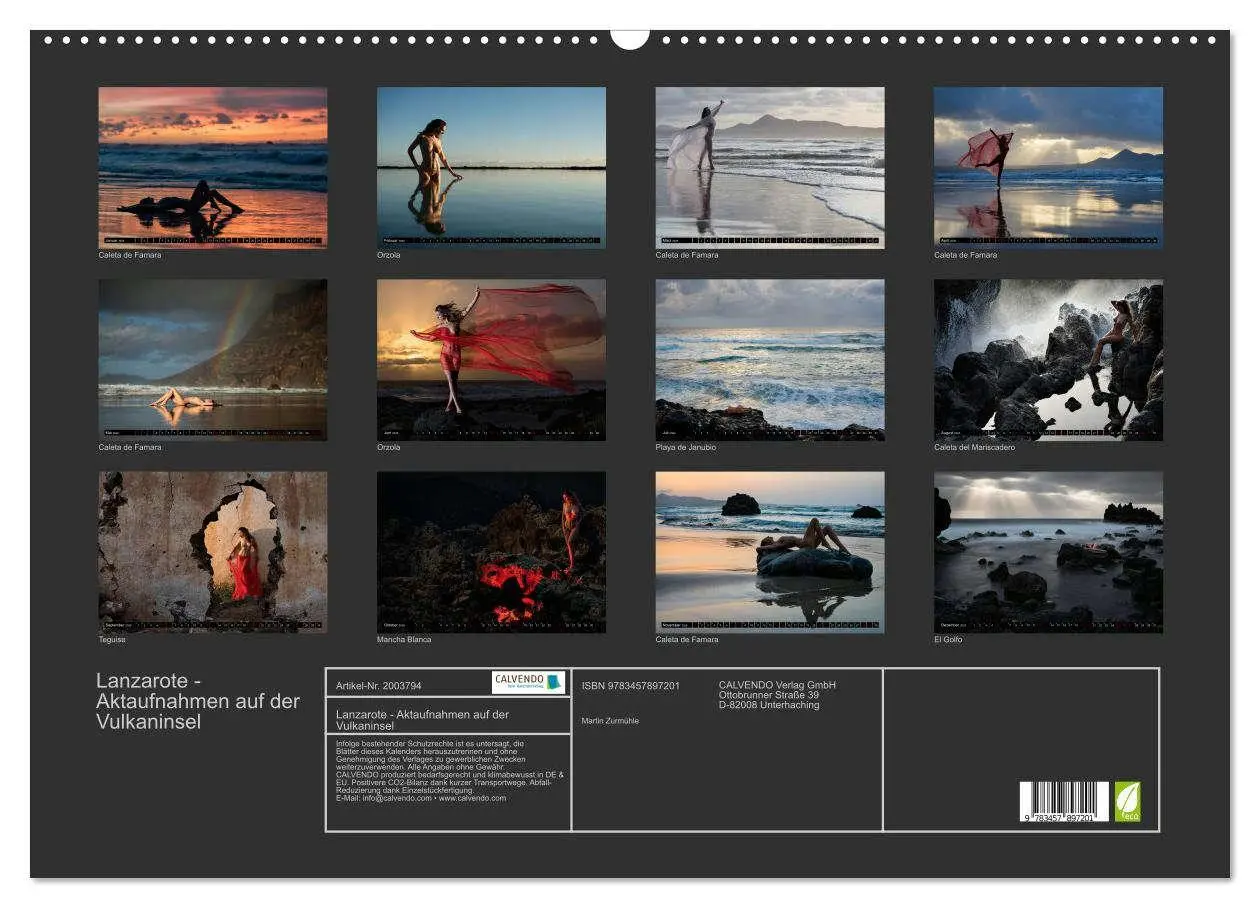 Bild: 9783457897201 | Lanzarote - Aktaufnahmen auf der Vulkaninsel (Wandkalender 2026 DIN...